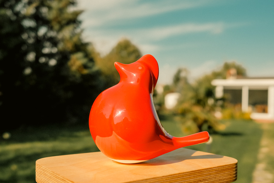 self balancing ceramic bird